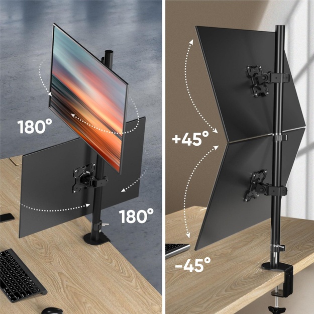 MONITOR ACC WALL MOUNT/13-34  BLACK D208E-B ONKRON