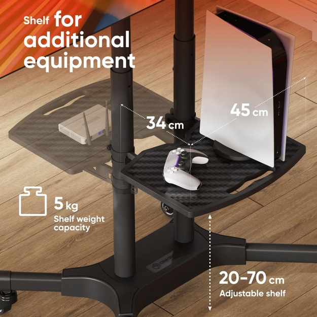 TV SET ACC MOBILE STAND/32-65 /BLACK TS1351-B ONKRON