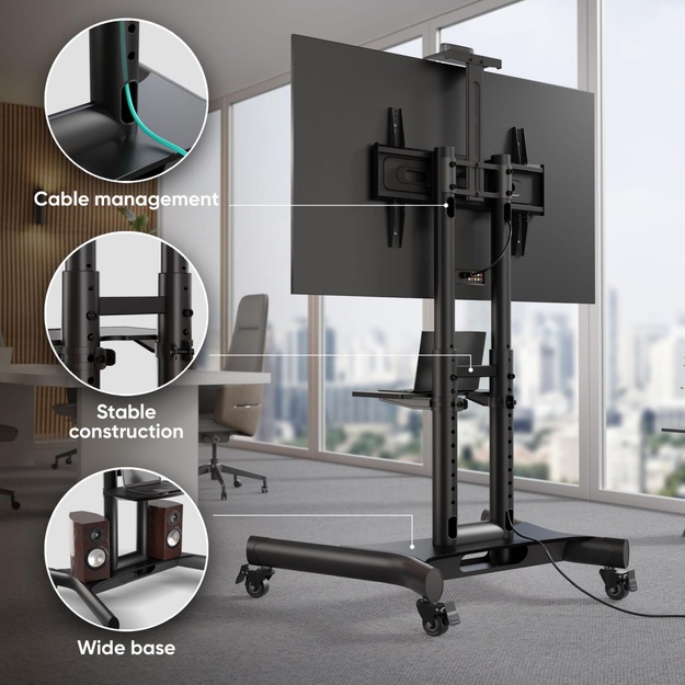TV SET ACC MOBILE STAND/40-70 /BLACK TS1551-B ONKRON