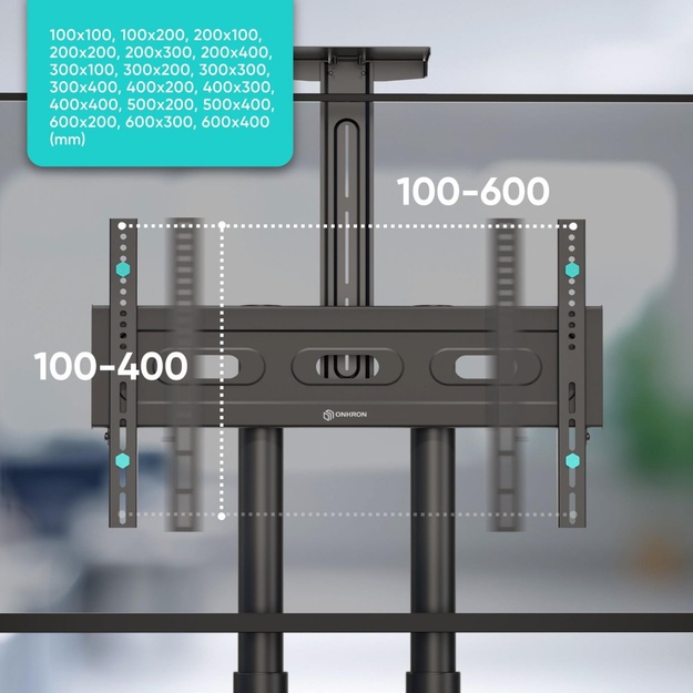 TV SET ACC MOBILE STAND/40-70 /BLACK TS1551-B ONKRON