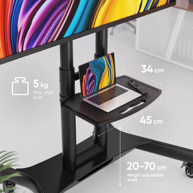 TV SET ACC MOBILE STAND/40-70 /BLACK TS1551-B ONKRON