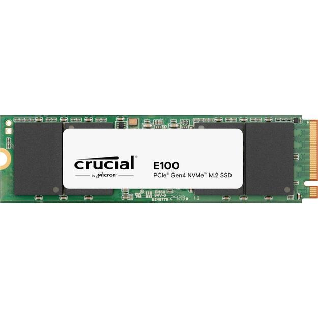 SSD|CRUCIAL|E100|2TB|M.2|NVMe|Write speed 4500 MBytes/sec|Read speed 5000 MBytes/sec|CT2000E100SSD8