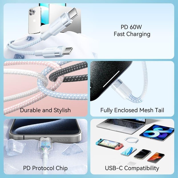 CABLE USB-C TO USB-C/2M BLACK TRDBH VENTION