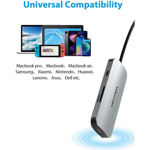 NB ACC DOCKING STATION 7IN1/USB-C 0.15M TOJHB VENTION