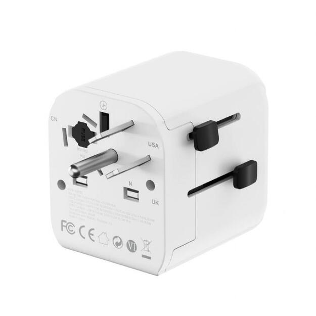 POWER ADAPTER GROUNDED 20W/WHT TPA-EU1A1C20-01-W GEMBIRD 3