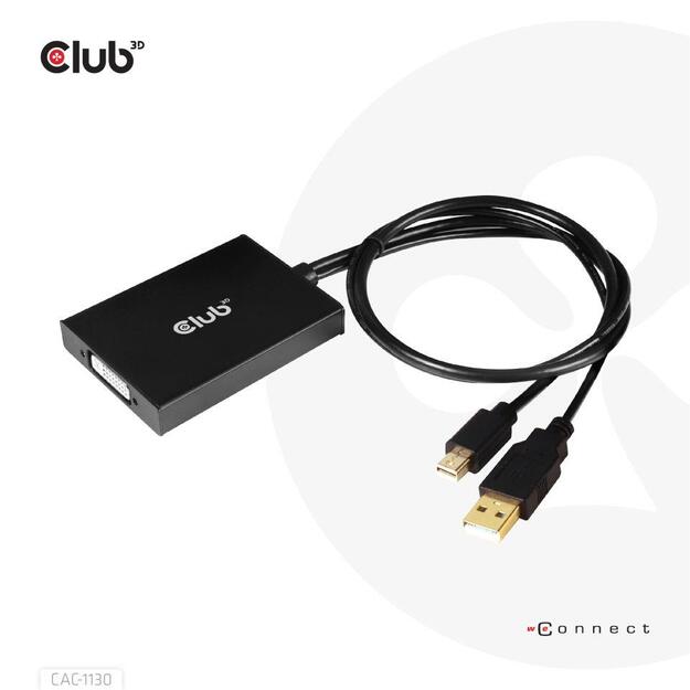 I/O ADAPTER MINI DP TO DVI-I/ACTIVE CAC-1130 CLUB3D 1