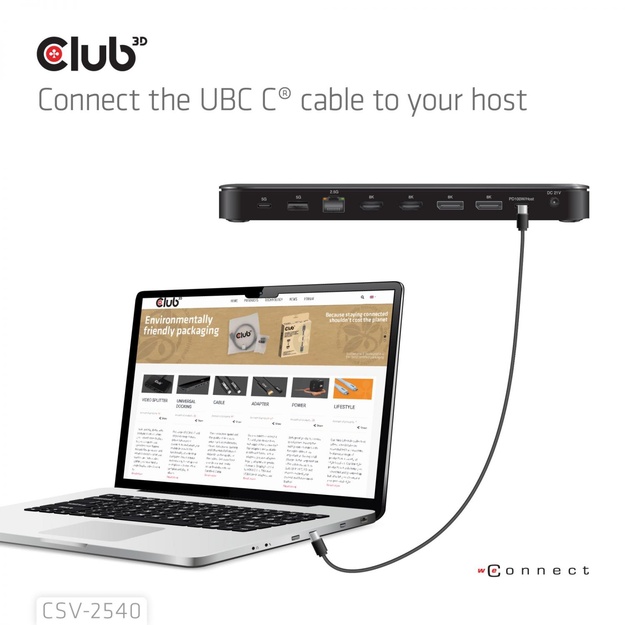 NB ACC DOCKING STATION 14IN1/USB-C 150W CSV-2540 CLUB3D