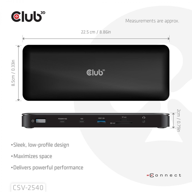 NB ACC DOCKING STATION 14IN1/USB-C 150W CSV-2540 CLUB3D