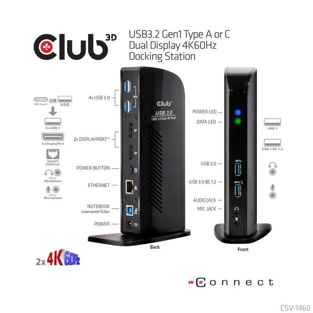NB ACC DOCKING STATION/USB CSV-1460 CLUB3D 2
