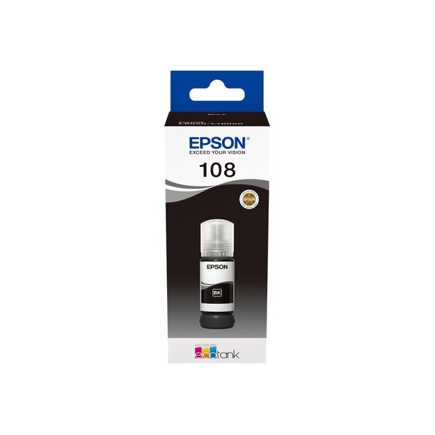 EPSON 108 EcoTank Black Ink Bottle 1