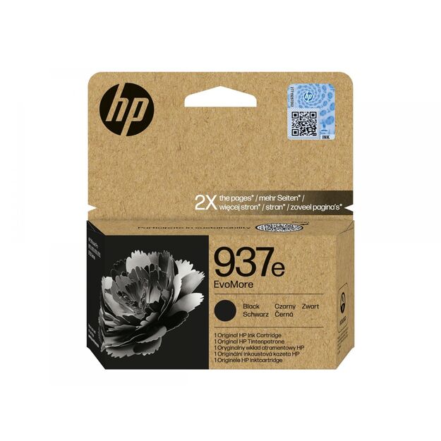 HP 937e EvoMore Black Original Ink Cartridge 10