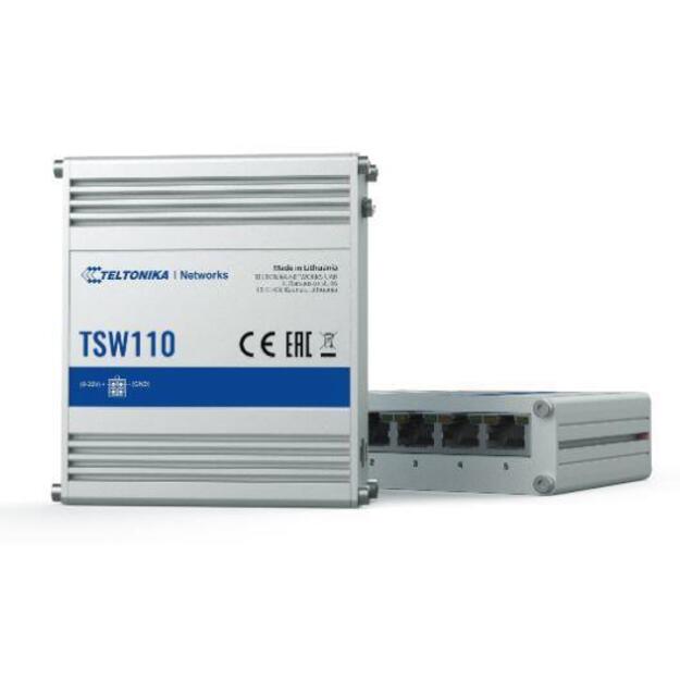 Switch|TELTONIKA|TSW110|Desktop/pedestal|DIN Rail|TSW110 3