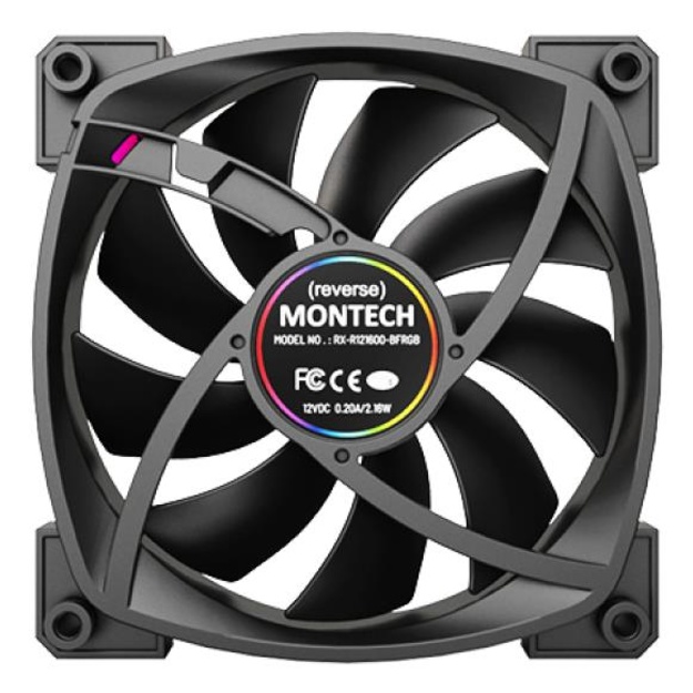 CASE FAN 120MM/RX120 PWM BLACK MONTECH