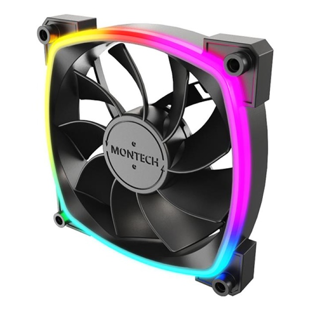 CASE FAN 120MM/RX120 PWM BLACK MONTECH