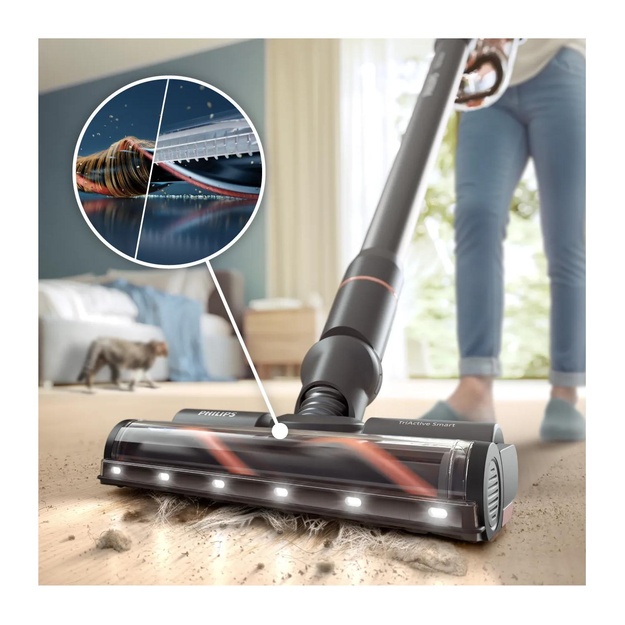 Vacuum Cleaner|PHILIPS|Dry&wet|2-in-1 stick vacuum|Blue|Bagless|Battery| 1.7 kg|XC7163/01