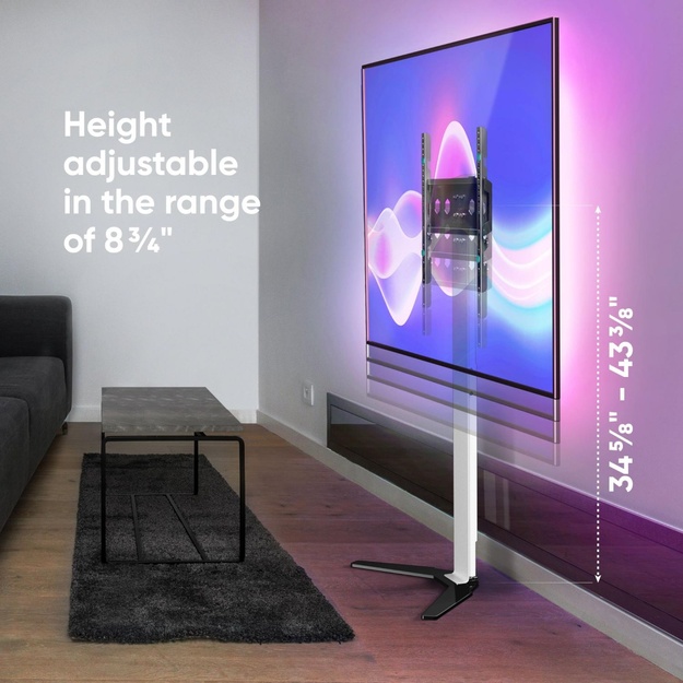 TV SET ACC FLOOR STAND /26-65 /WHITE TS1140-W ONKRON
