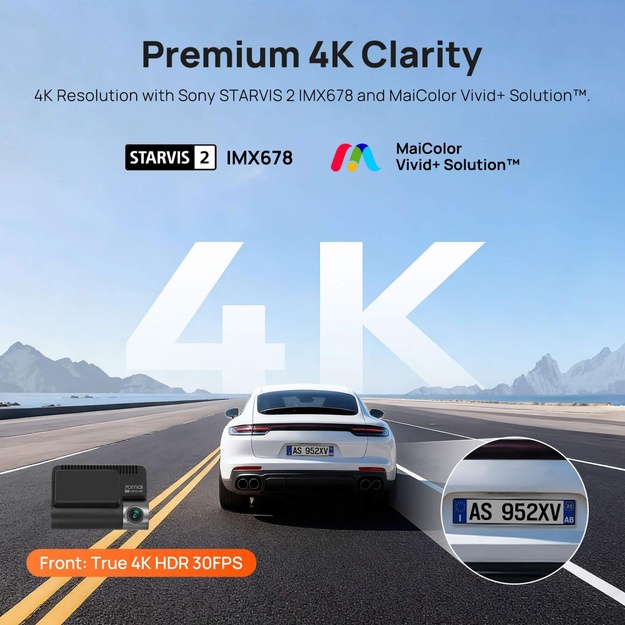 DASHCAM 4K SET/A810S-2 70MAI