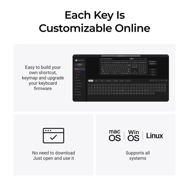 KEYBOARD WRL V6 ULTRA/BLACK V6U-D4 KEYCHRON