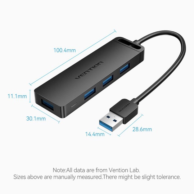 I/O HUB 4-IN-1 USB3.0/0.5M CHLBD VENTION