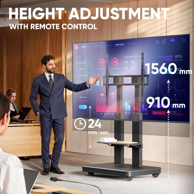 TV SET ACC MOBILE STAND/50-120/BLACK TS2811E-B ONKRON
