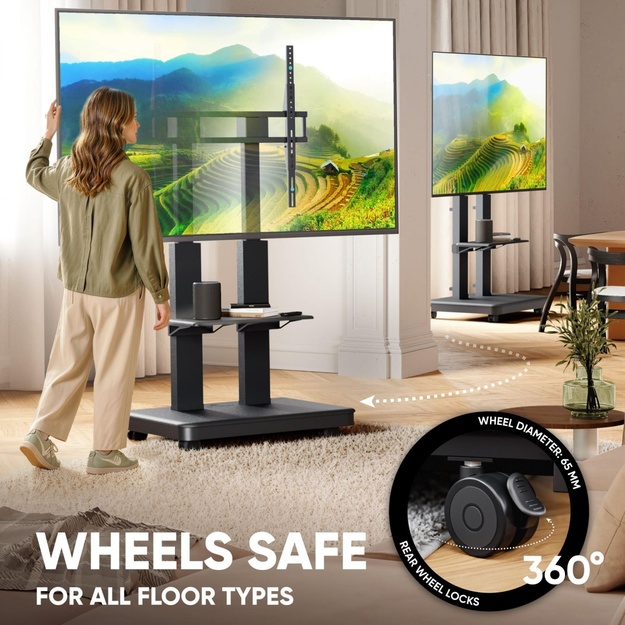 TV SET ACC MOBILE STAND/50-120/BLACK TS2811E-B ONKRON