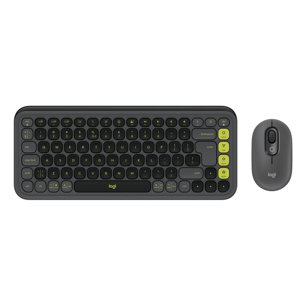 KEYBOARD +MOUSE COMBO POP ICON/GR/GREEN 920-013140 LOGITECH
