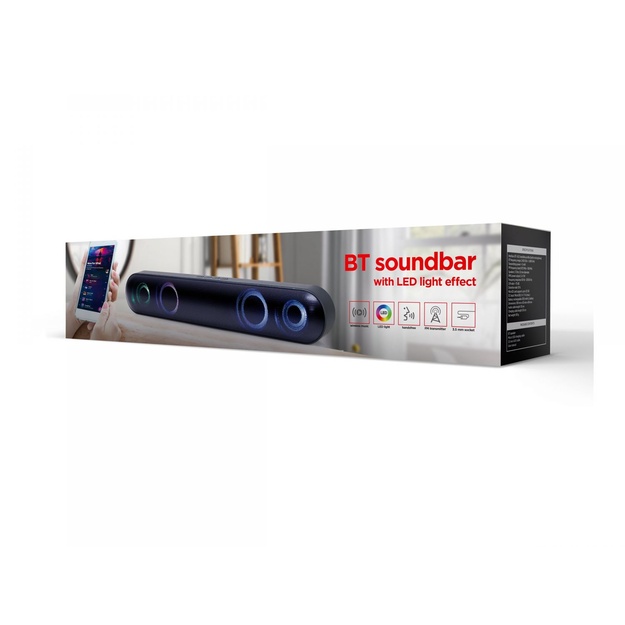 GEMBIRD BT soundbar with LED light effect black