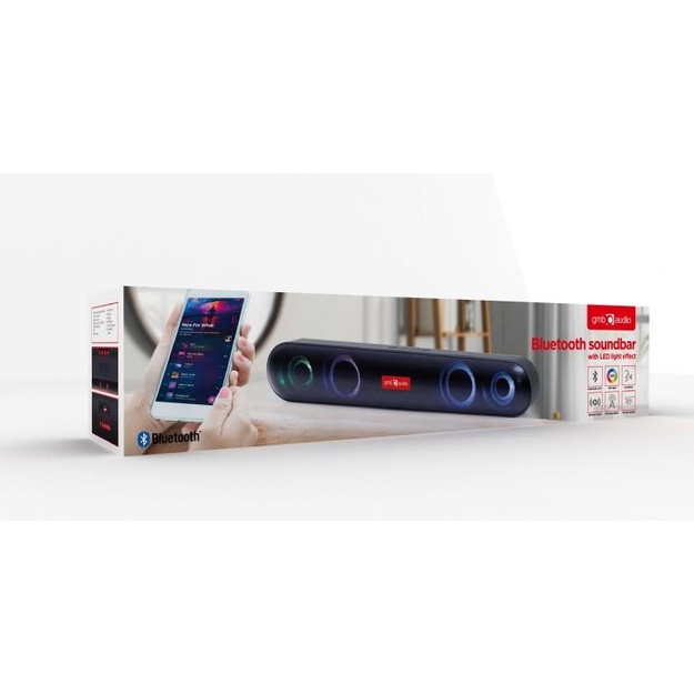 GEMBIRD BT soundbar with LED light effect black
