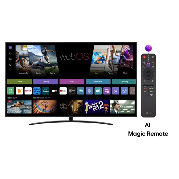 TV Set|LG|75 |4K/Smart|3840x2160|Wireless LAN|Bluetooth|webOS|Black|75NANO81A3A