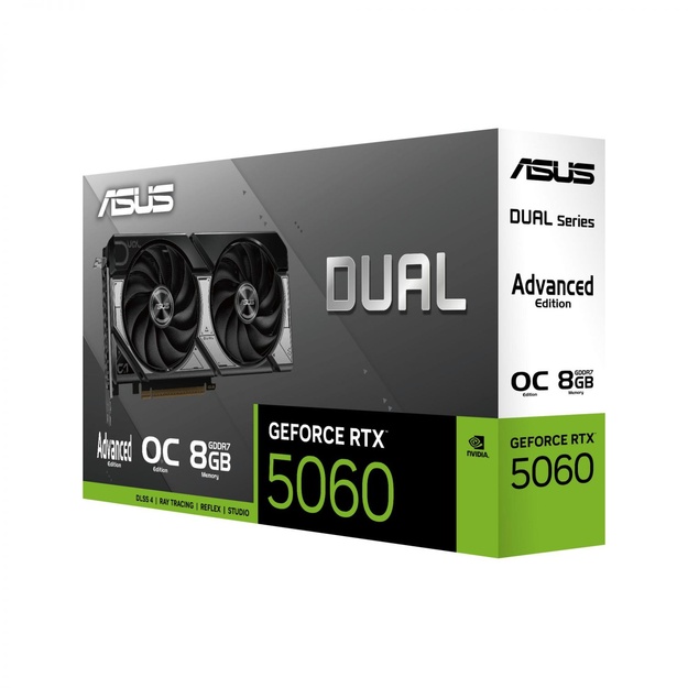 Graphics Card|ASUS|NVIDIA|GeForce RTX 5060|8 GB|GDDR7|128 bit|PCI Express 5.0|Active|DUAL-RTX5060-O8G-A