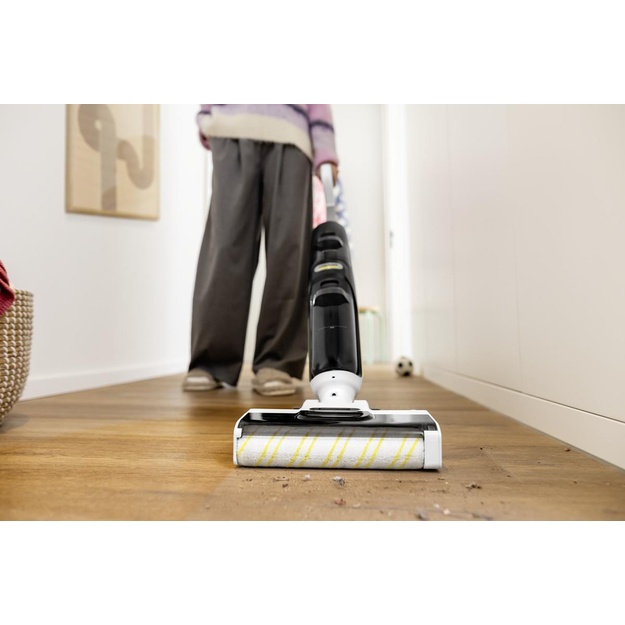 Vacuum Cleaner|KARCHER|FCV 4|Dry&wet|3-in-1 stick vacuum|White/Black|Bagless|Battery|1.056-131.0