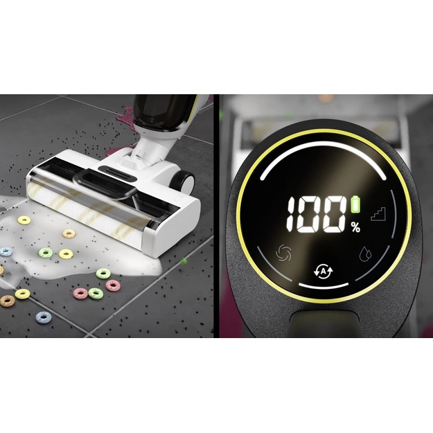 Vacuum Cleaner|KARCHER|FCV 4|Dry&wet|3-in-1 stick vacuum|White/Black|Bagless|Battery|1.056-131.0