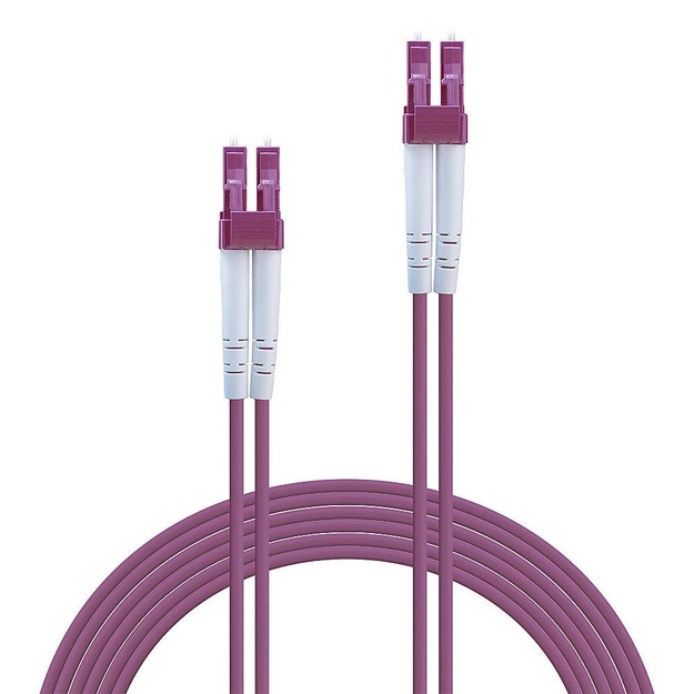 Šviesolaidinis patch kabelis FIBRE OPTIC LC/LC OM4 1M/46340 LINDY