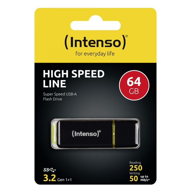 USB raktas MEMORY DRIVE FLASH USB3.1 64GB/3537490 INTENSO