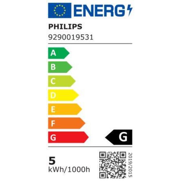 Išmanioji lemputė |PHILIPS|Power consumption 5 Watts|Luminous flux 350 Lumen|6500 K|220V-240V|Bluetooth|929001953113