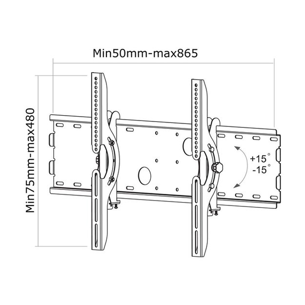 Televizoriaus laikiklis sieninis SILVER/32-70  PLASMA-W200 NEOMOUNTS