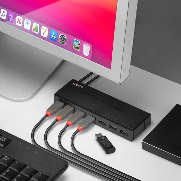 I/O HUB USB3 7PORT/43228 LINDY