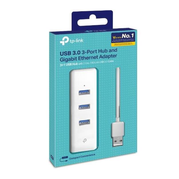 USB belaidžio tinklo adapteris USB3 3PORT 1000M UE330 TP-LINK