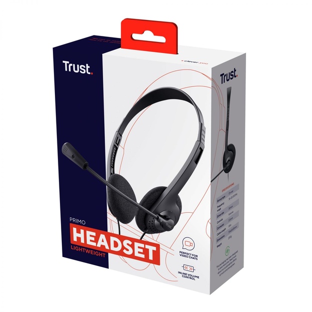 Ausinės HEADSET PRIMO CHAT/21665 TRUST