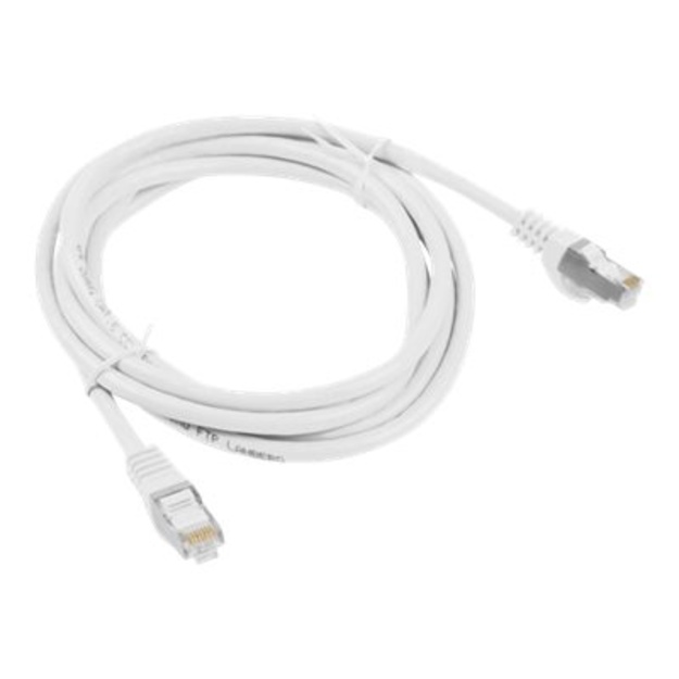 Patch kabelis LANBERG PCF6-10CC-0200-W RJ45 cat.6 FTP 2m White