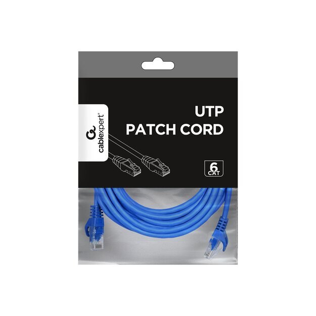 GEMBIRD PP6U-5M/B Gembird UTP Cat6 Patch cord, 5 m, blue