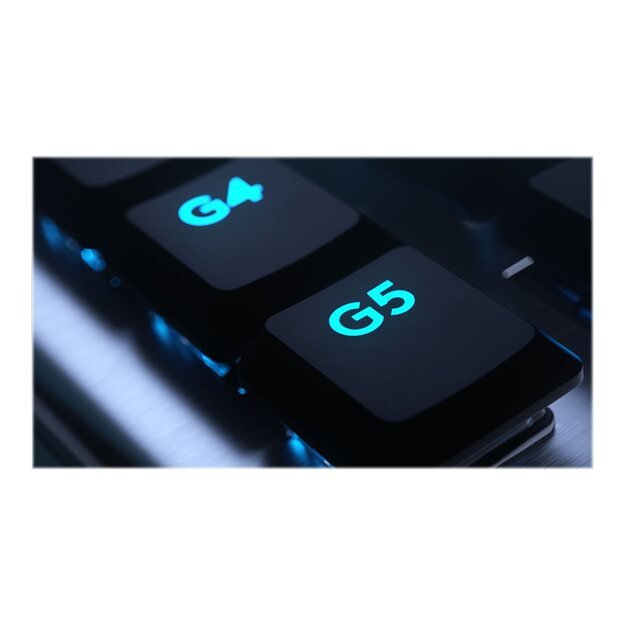 Belaidė klaviatūra LOGITECH G915 LIGHTSPEED Wireless RGB Mechanical Gaming – GL Clicky - CARBON - US INTNL - INTNL