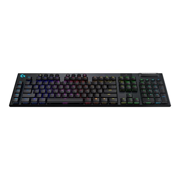 Belaidė klaviatūra LOGITECH G915 LIGHTSPEED Wireless RGB Mechanical Gaming – GL Clicky - CARBON - US INTNL - INTNL