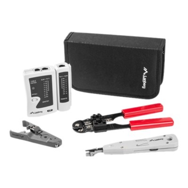 Kabelių testeris LANBERG NT-0301 Network tool case (network tools and tester) NT-0301