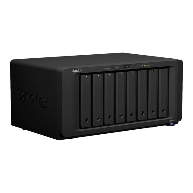 SYNOLOGY DS1821+ 8-Bay NAS AMD Ryzen Embedded V1500B quad-core 2.2GHz 4GB DDR4 up to 32GB 4xUSB 3.2 Gen 1 2xeSATA