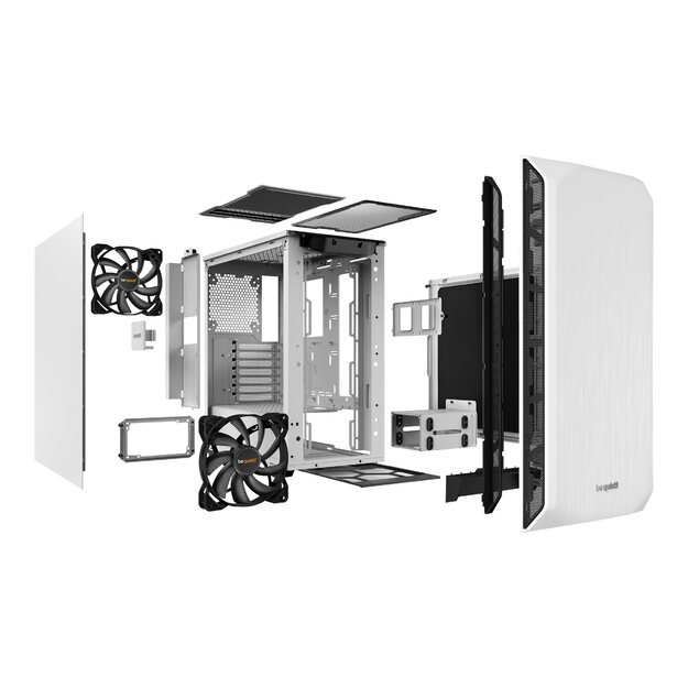 Case|BE QUIET|Pure Base 500 White|MidiTower|Not included|ATX|MicroATX|MiniITX|Colour White|BG035