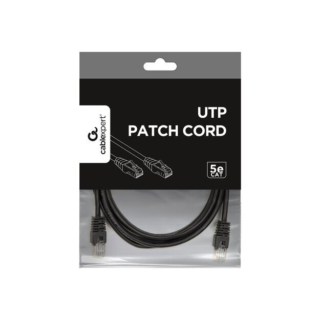Patch kabelis GEMBIRD PP12-3M/BK RJ45, cat.5e, UTP, 3m, black 11