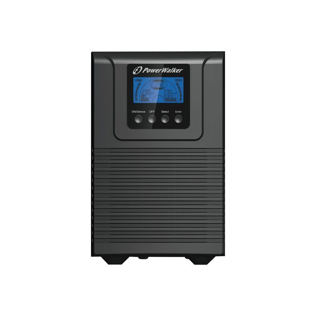 Nepertraukiamo maitinimo šaltinis UPS POWERWALK VFI 1000 TG On-Line 1000VA, 4x IEC, USB/RS-232, Tower, EPO, LCD