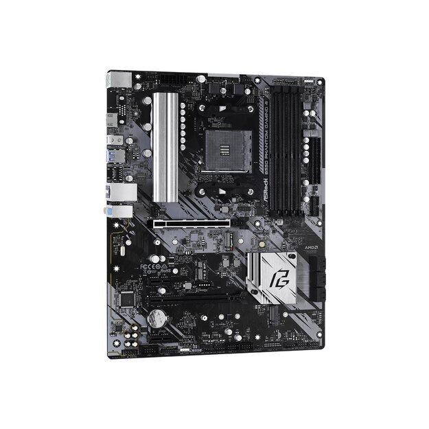 Pagrindinė plokštė|ASROCK|AMD B550|SAM4|ATX|2xPCI-Express 3.0 1x|1xPCI-Express 3.0 4x|2xM.2|1xPCI-Express 4.0 16x|Memory DDR4|Memory slots 4|1xHDMI|2xAudio-In|1xAudio-Out|6xUSB 3.2|1xPS/2|1xRJ45|B550PHANTOMGAMING4