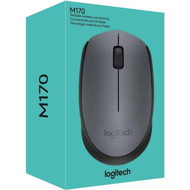 Kompiuterinė pelė belaidė OPTICAL WRL M170/GREY 910-004642 LOGITECH